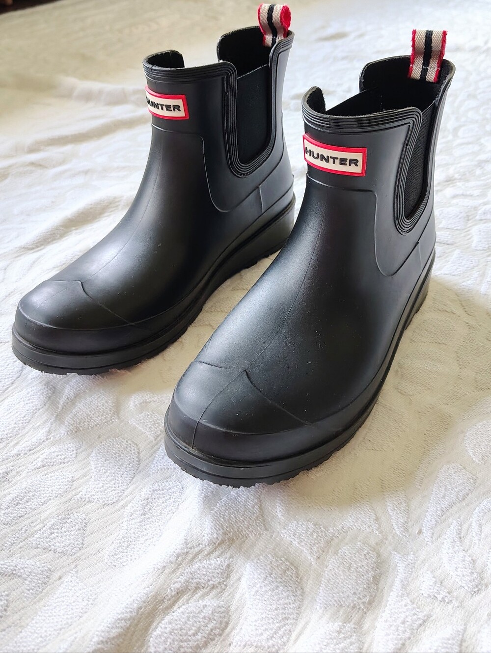 Hunter Tabitha Black Short Rain Boot 8 - Picture 6 of 11